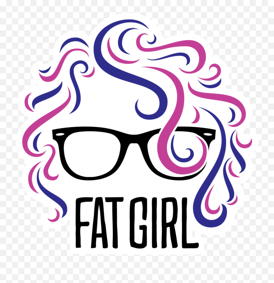 The Fat Girl Logo Is A Minimalist Illustration Featuring Emoji,Hipster Logo Design
