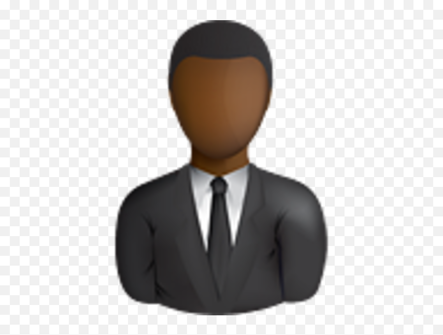 Black Business User - Business User Clipart Full Size Emoji,Business Person Clipart
