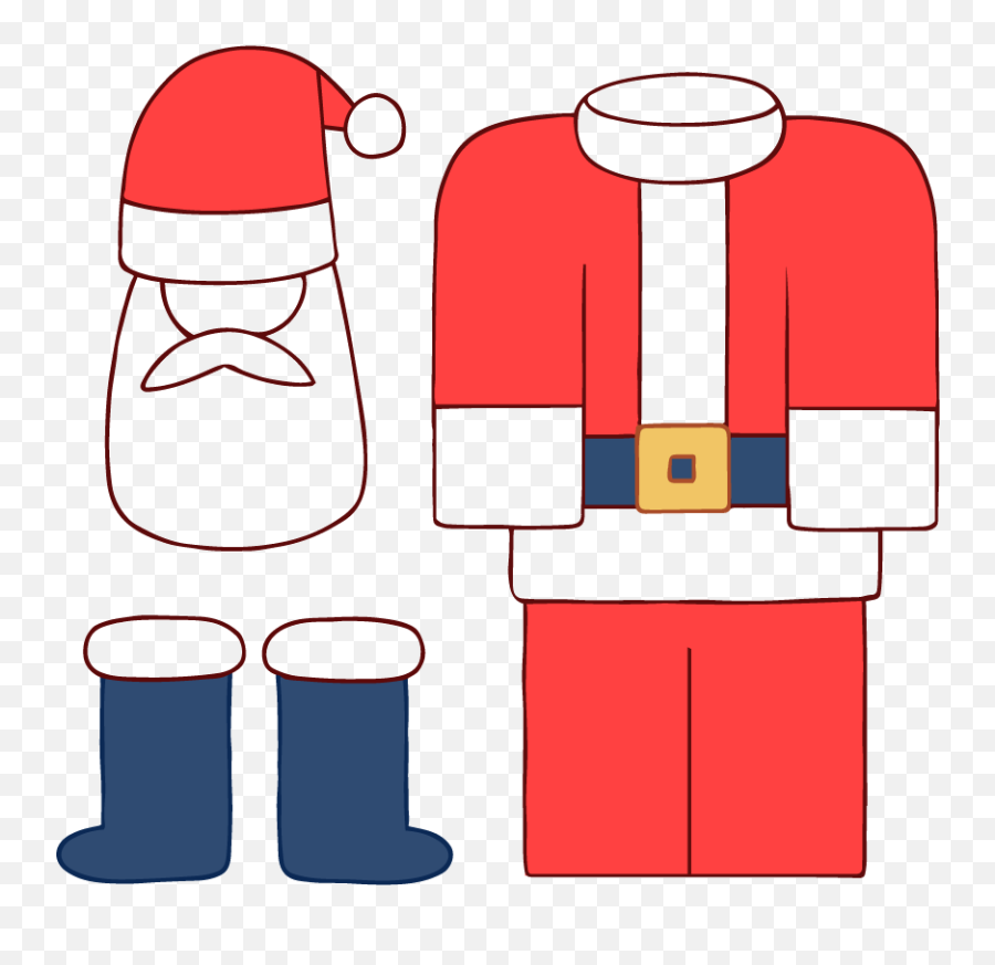 Santa Suit - Fictional Character Emoji,Suit Clipart
