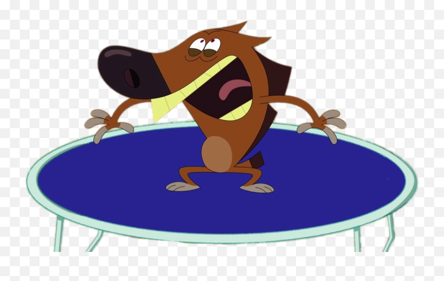 Check Out This Transparent Zig On A Trampoline Png Image - Trampoline Jump Emoji,Trampoline Clipart