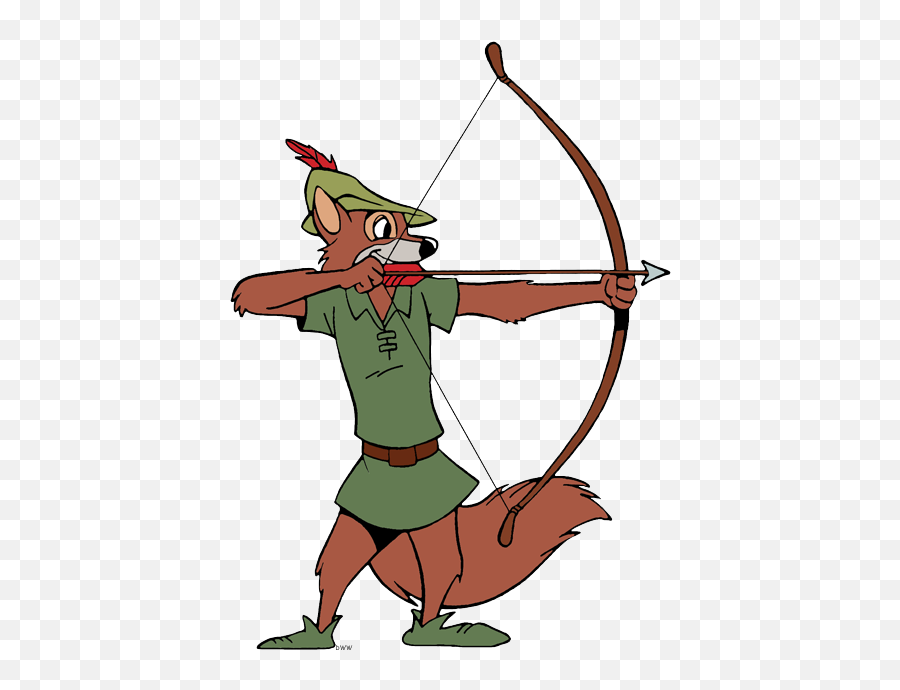 Robin Hood Clip Art Disney Clip Art Galore - Robin Hood Cartoon Png Emoji,Robinhood Logo