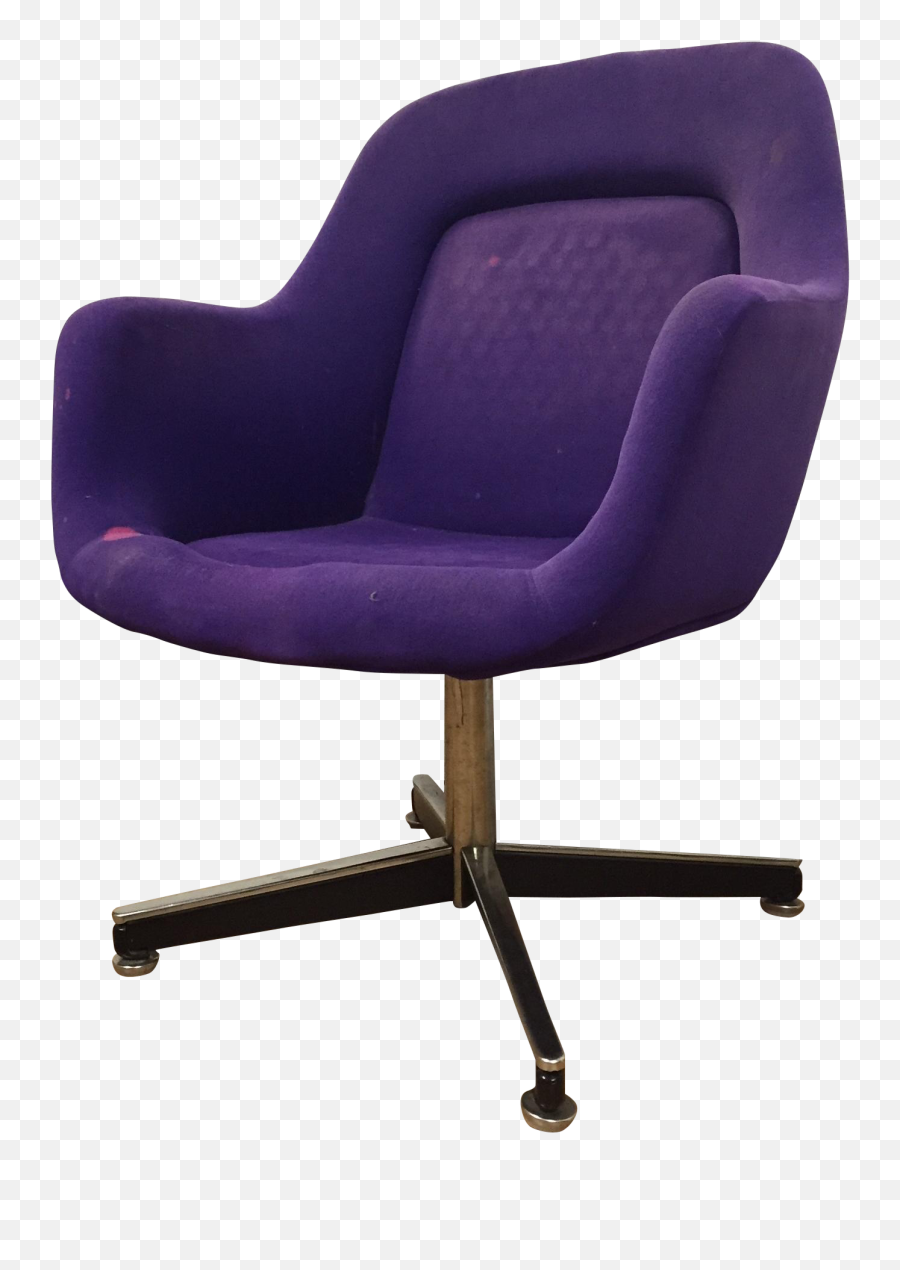 Purple Desk Chair No Wheels - Transparent Background Transparent Office Chair Emoji,Chair Transparent Background