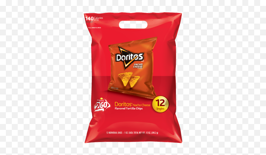 Download Hd Doritos Nacho Cheese Flavored Tortilla Chips - Doritos Individual Bags Emoji,Doritos Png