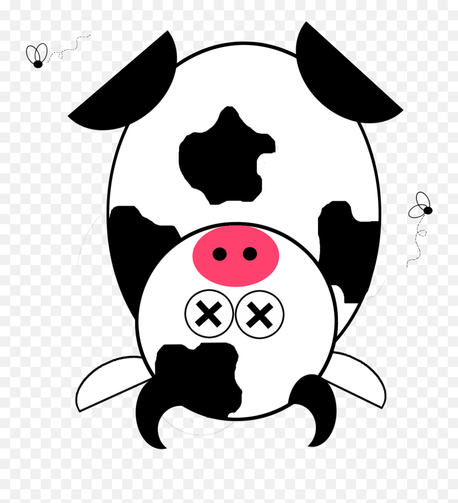 Download Dead Clipart Dead Animal - Dead Animal Clipart Dead Cow Clipart Transparent Background Emoji,Animal Clipart
