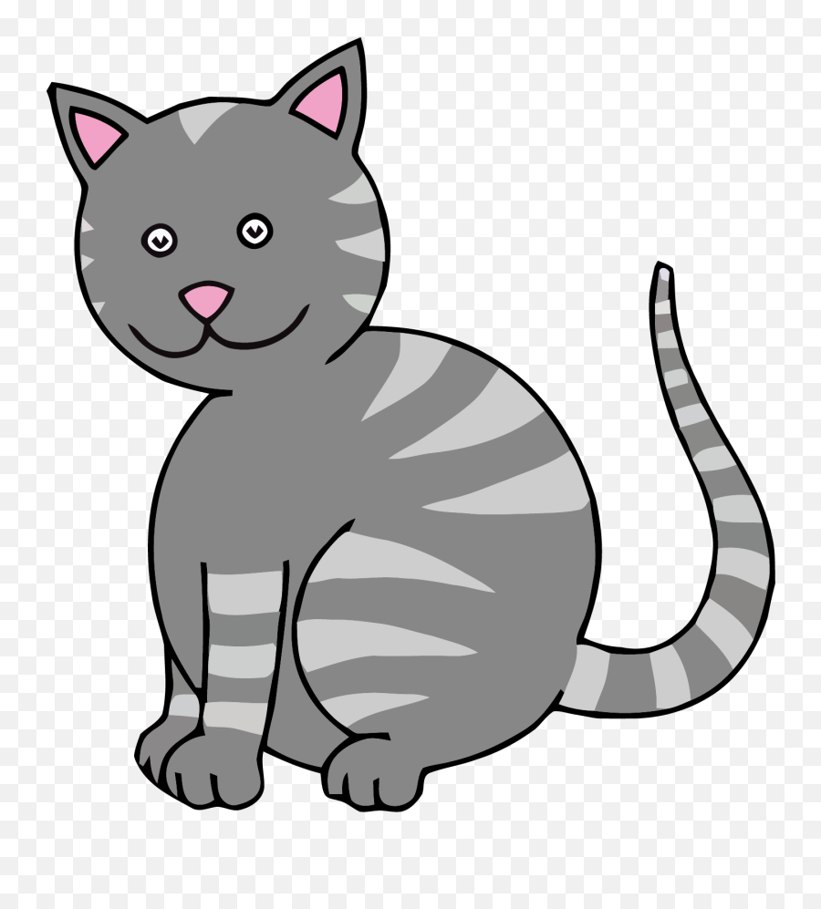 Cat - Cat Clipart Png Png Download Original Size Png Gray Cat Clipart Png Emoji,Cute Cat Clipart
