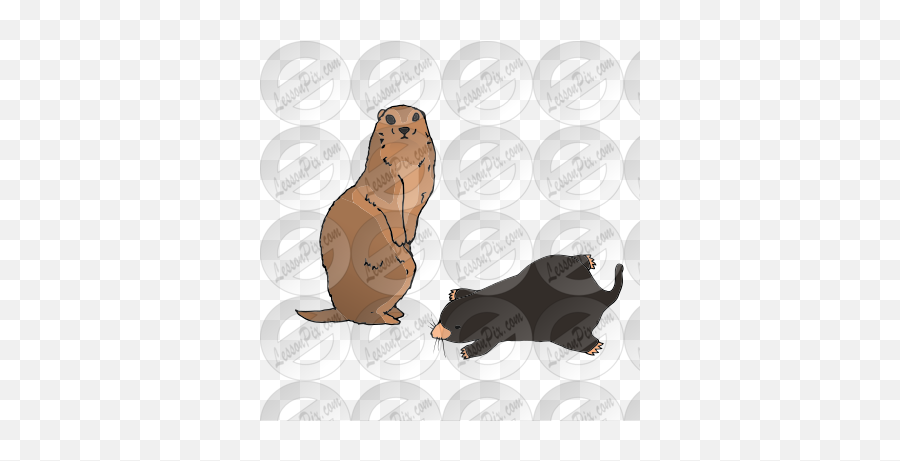 Gopher And Mole Picture For Classroom - Groundhog Day Emoji,Mole Clipart