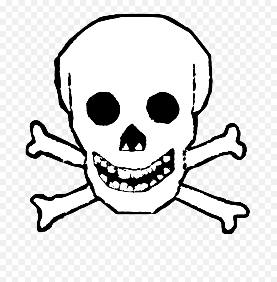 High Quality Skull And Crossbones Cliparts For Free Png - Skull With Bones Emoji,Crossbones Png
