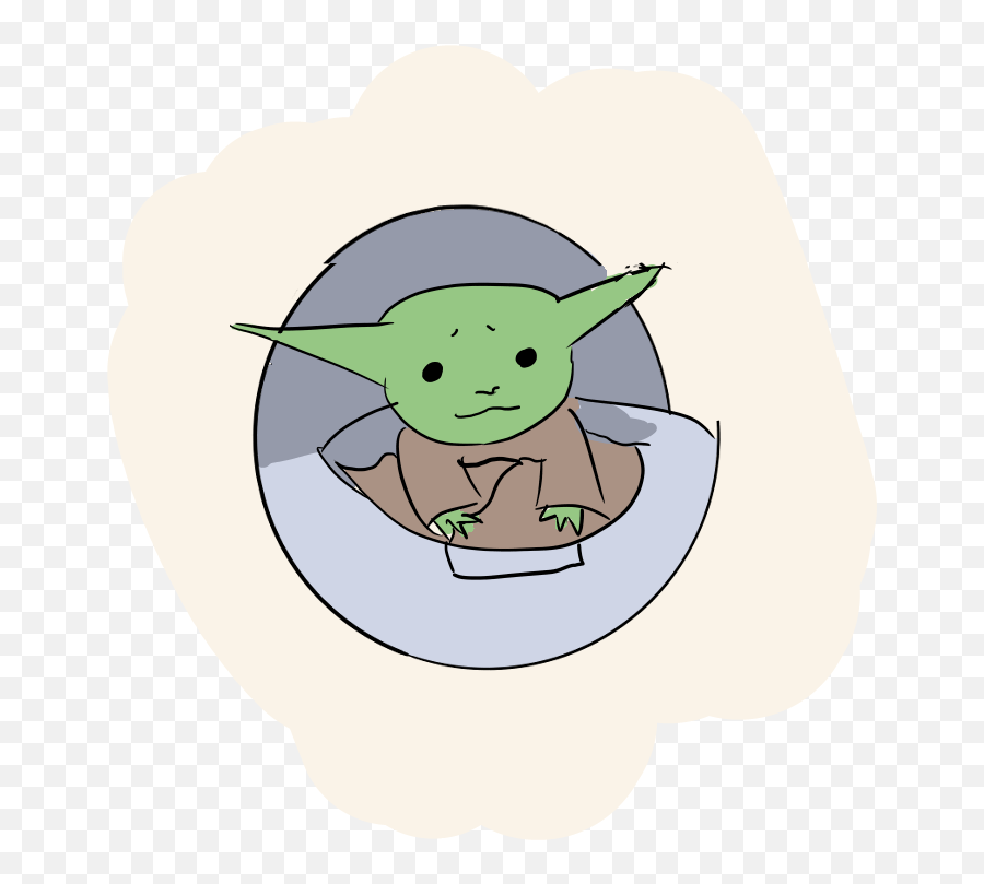 Doodled A Babie While Bored In Class Ryiddle Baby Yoda - Yoda Emoji,Baby Yoda Png