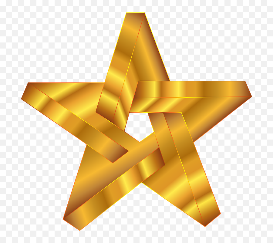 Star Shape 3d Line - Clip Art Emoji,Star Shape Png