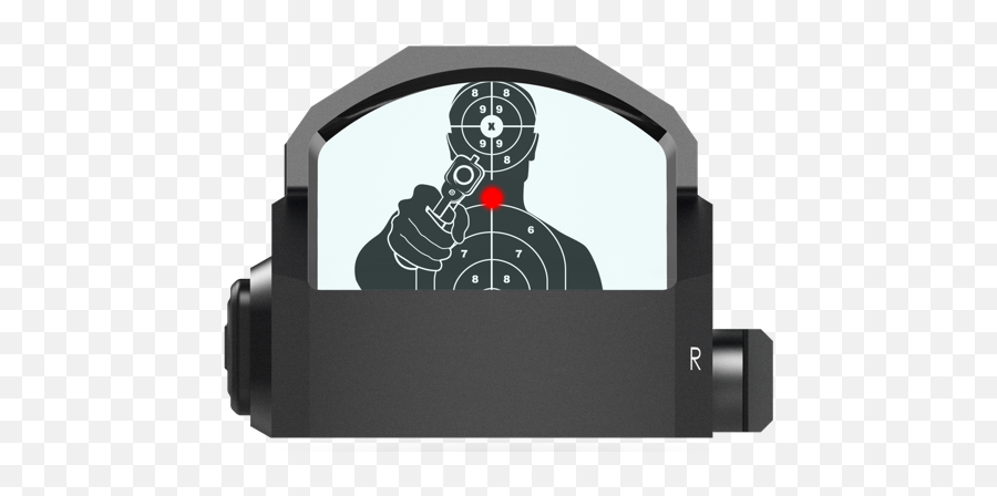 Kingslayer Micro Reflex Sight 1x22 - Gun Target Man Emoji,Red Dot Transparent