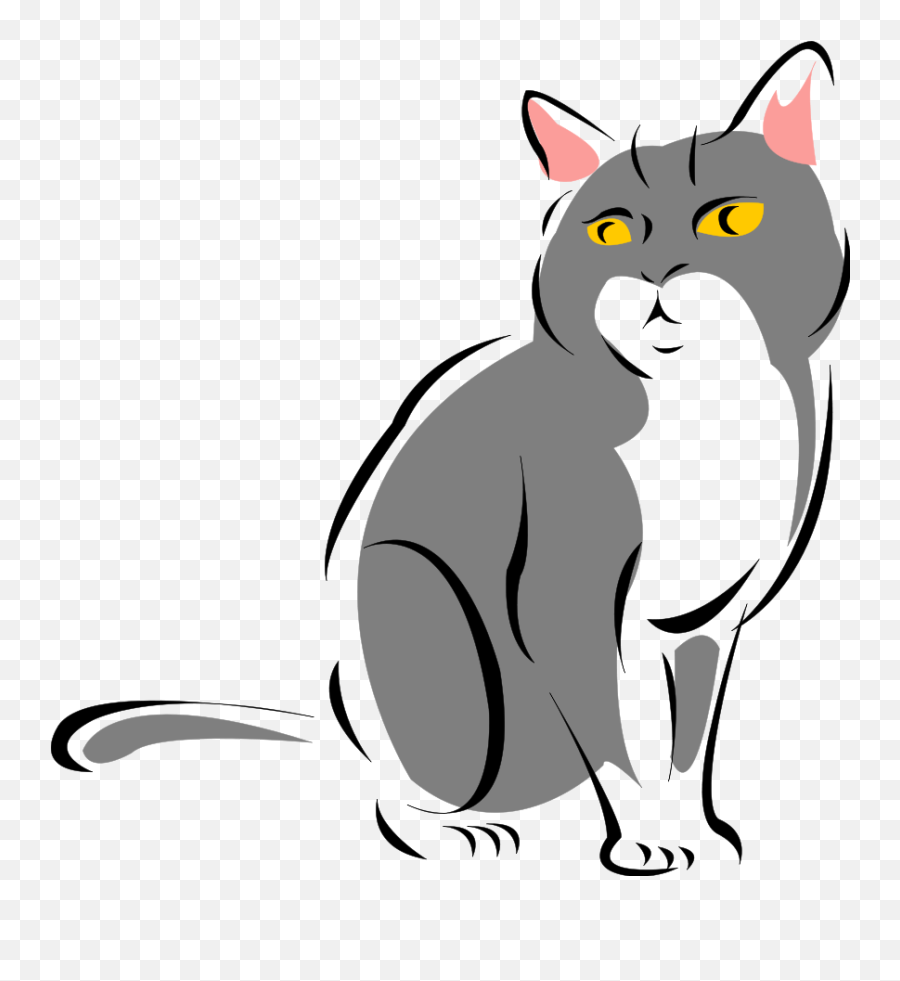 Free Clip Art - Cat Clipart Png Emoji,Royalty Free Clipart