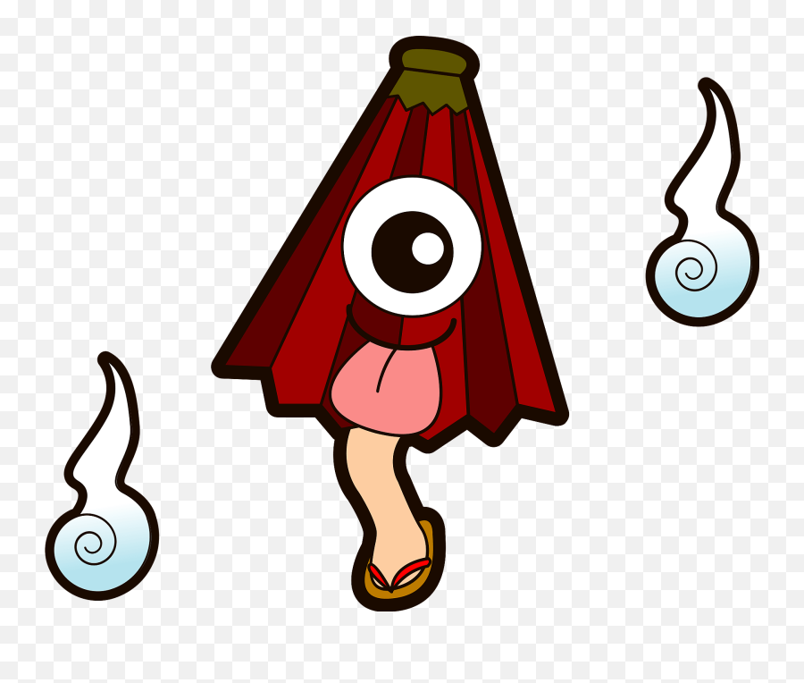 Monster Kasa Obake - Japanese Umbrella Ghost Clipart Free Japanese Ghost Clipart Emoji,Ghosts Clipart