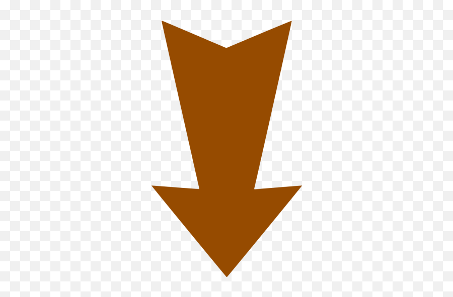Brown Arrow Down 4 Icon - Free Brown Arrow Icons Icon Red Arrow Down Emoji,Arrow Logos