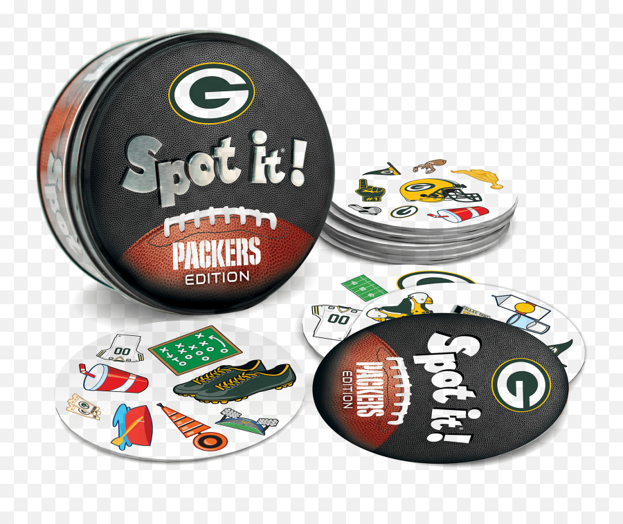 Spot Green Bay Packers Edition - Spot It Game Nfl Emoji,Green Bay Packers Logo