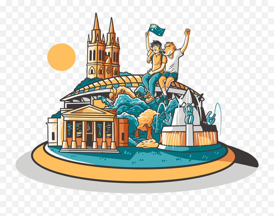 Vivir En Adelaida La Ciudad Más Elegante De Australia - Dingoos Emoji,Australiana Clipart