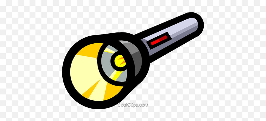 Symbol Of A Flashlight Royalty Free Vector Clip Art - Taschenlampe Clipart Emoji,Flashlight Clipart
