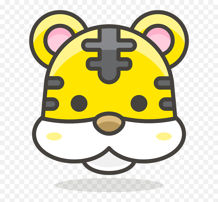 Tiger Face Emoji Clipart - Drawing With Bear And Heart Png,Bear Emoji Png