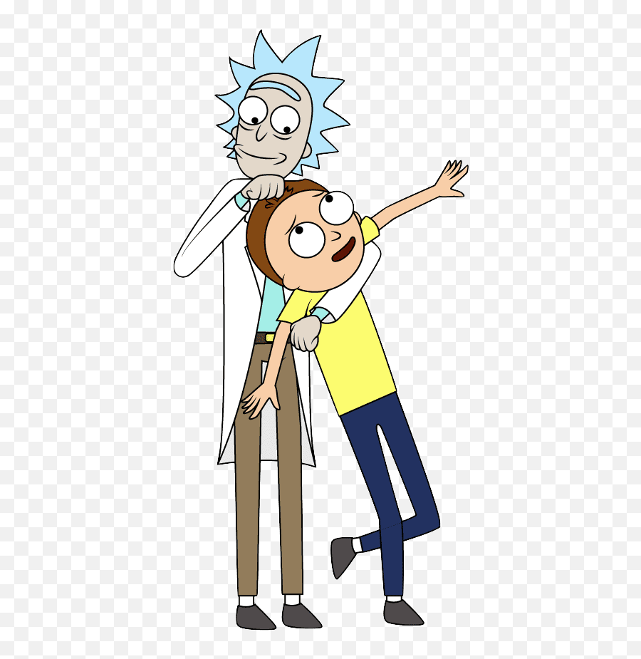 How To Draw Rick And Morty Step By Step Emoji,Morty Transparent