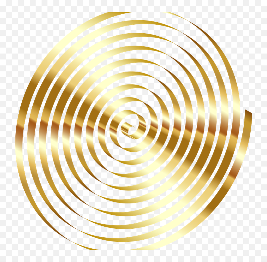 This Free Icons Png Design Of Gold 3d Spiral No Background Emoji,Gold Design Png