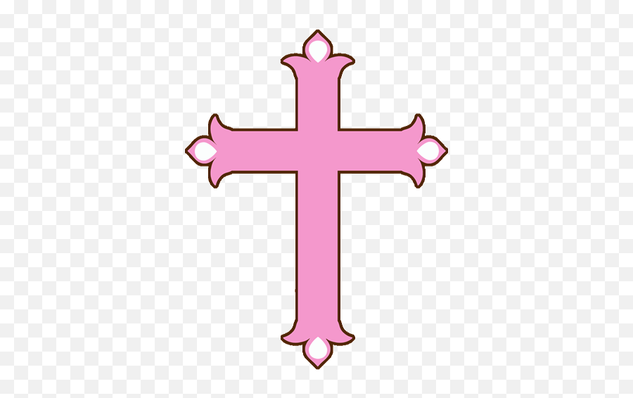 Clip Art Online Baptism - Baby Girl Cross For Christening Emoji,Baptism Clipart