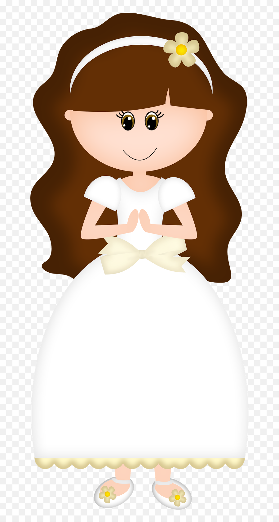 Religious - Bonequinha Batismo Sud Eva Emoji,Communion Clipart
