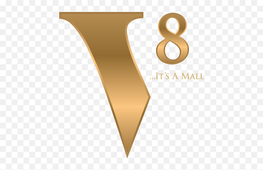 V8 Mall Construction Update - Vertical Emoji,V8 Logo