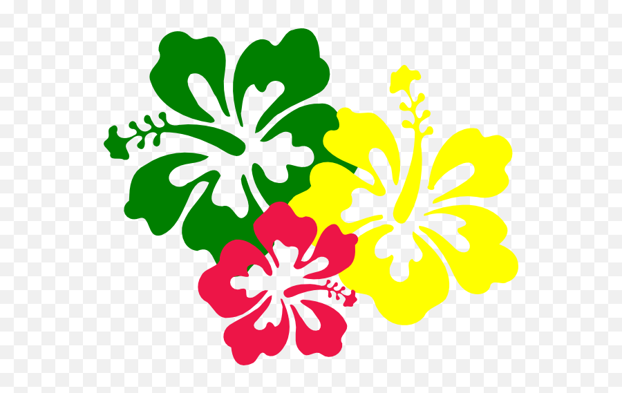 Hawaiian Flower Clip Art Hibiscus Flowers Clip Art - Hawaiian Hibiscus Clip Art Emoji,Hawaii Clipart