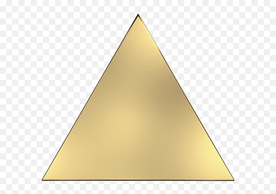 Download Gold - Gold Triangle Png Emoji,Triangle Png