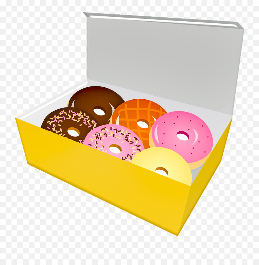 Box Of Donuts Clipart - Box Of Donuts Clipart Emoji,Donut Clipart