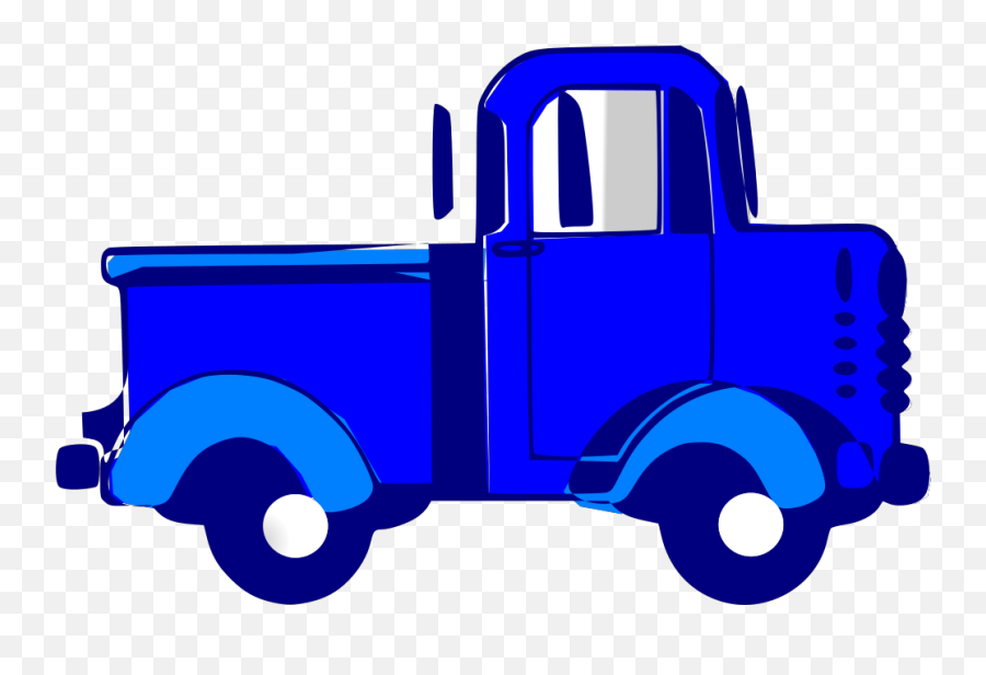 Download Blue Pickup Truck Clipart - Transparent Blue Truck Clipart Emoji,Pickup Truck Clipart