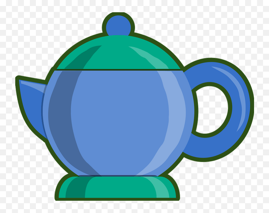 Blue And Green Tea Service Clipart Free Download - Lid Emoji,Service Clipart