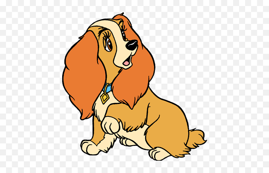 Lady And The Tramp Clip Art Disney Clip Art Galore - Lady And The Tramp Colored Emoji,Lady Clipart