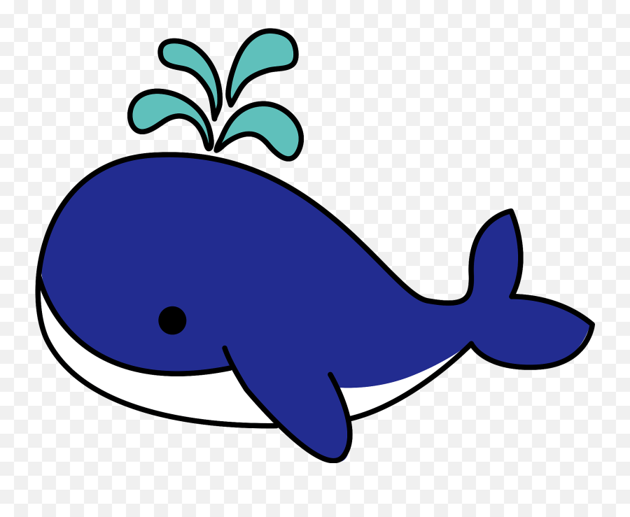 Whale Animal Clipart - Whale Sticker Png Download Full Free Download Cartoon Whale Sticker Emoji,Animal Clipart