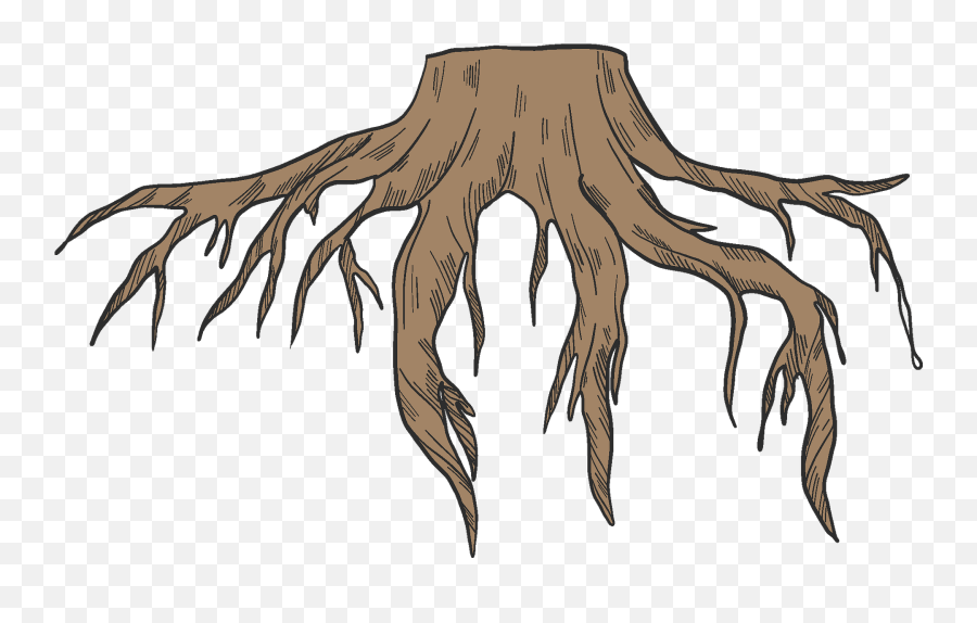 Tree Stump With Roots Clipart Free Download Transparent - Dry Emoji,Roots Clipart
