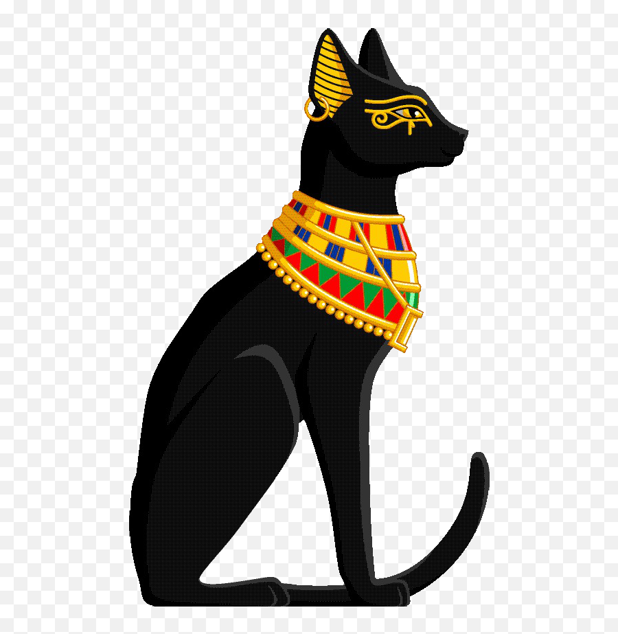 Ancient Egyptian Cat Png Clipart - Ancient Egypt Clipart Cat Emoji,Egyptian Clipart