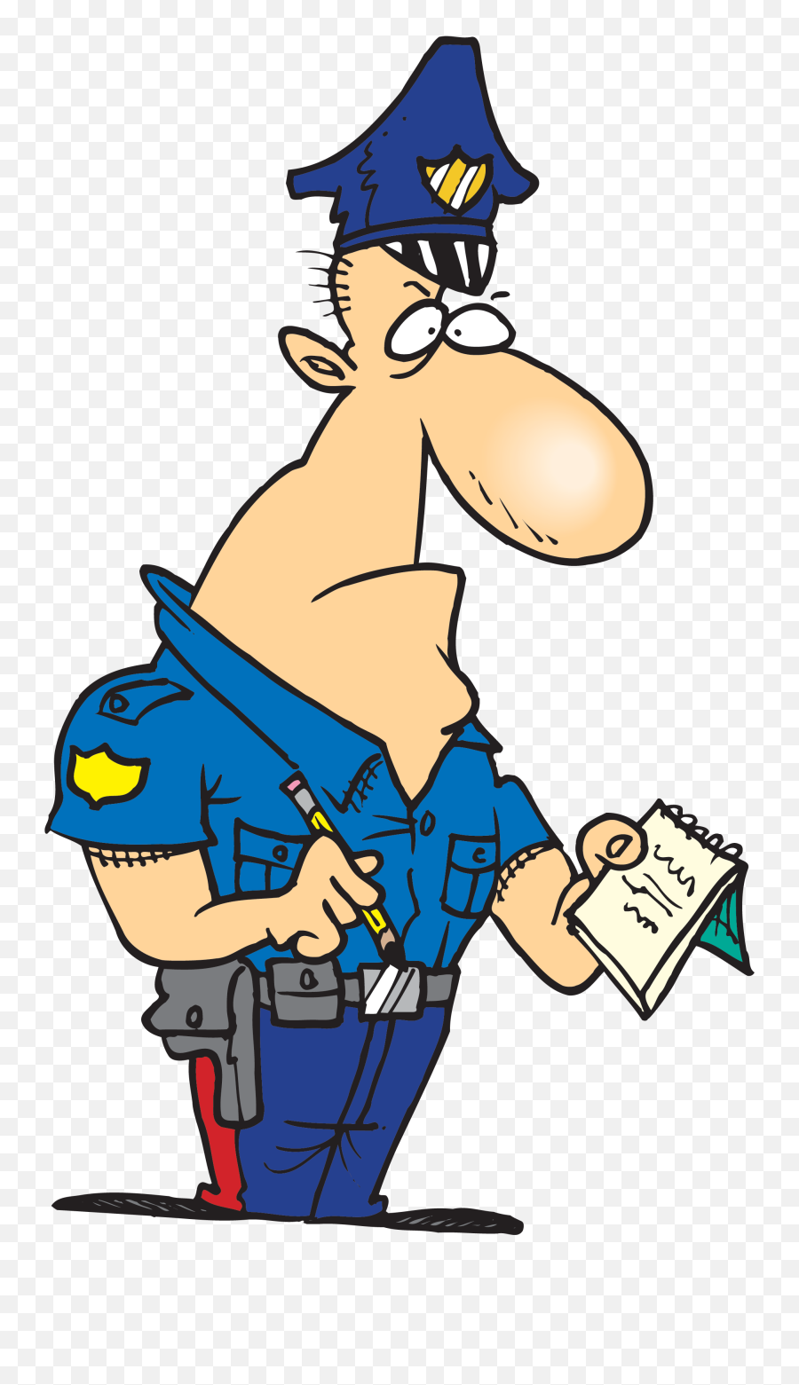 Police Officer Writing Report Clipart - Fine Clip Art Png Emoji,Report Clipart