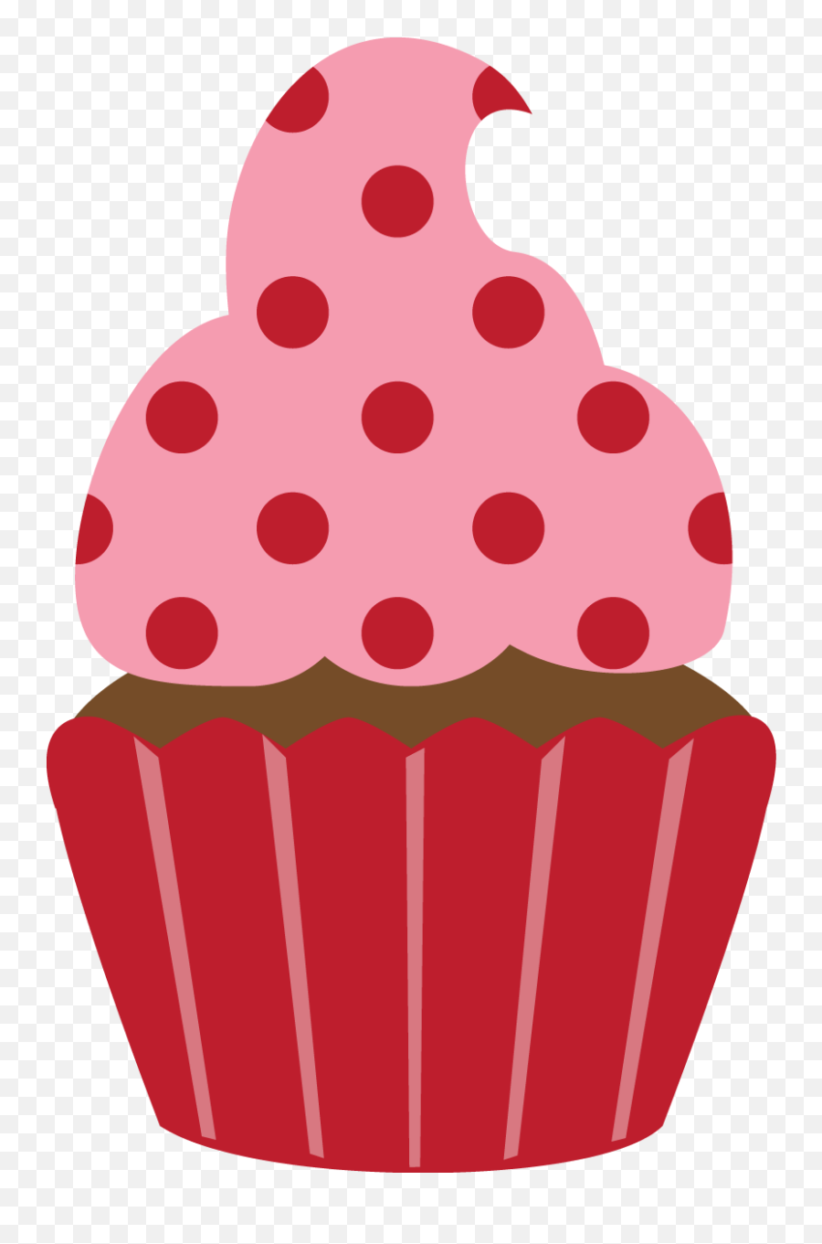Vanilla Cupcake Clipart Candyland - Cupcake Animado Fucsia Png Emoji,Candyland Clipart
