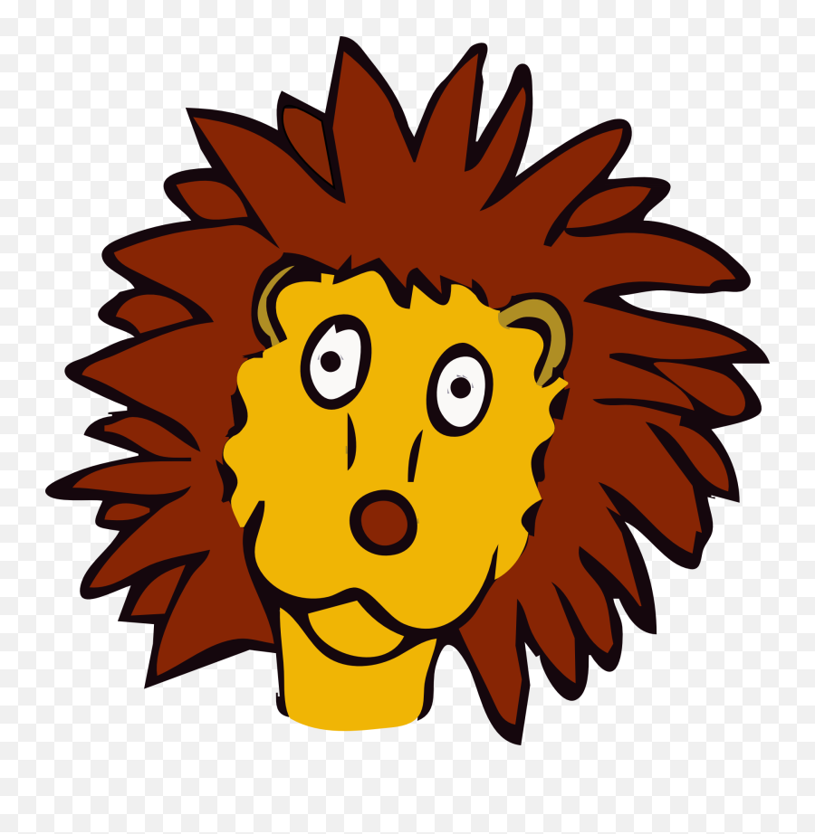 Art Clip Art Lion Face - Funny Lion Face Png Emoji,Face Clipart