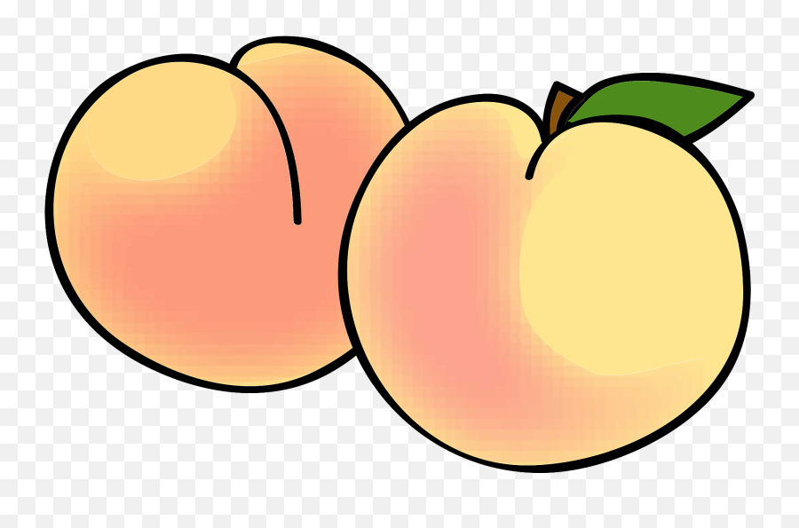 Peaches Clipart - Fresh Emoji,Peach Clipart