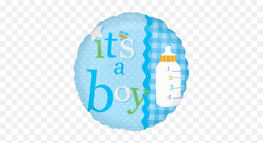 18 Its A Baby Boy Bottle Foil Balloons U2013 Instaballoons Emoji,Its A Boy Png