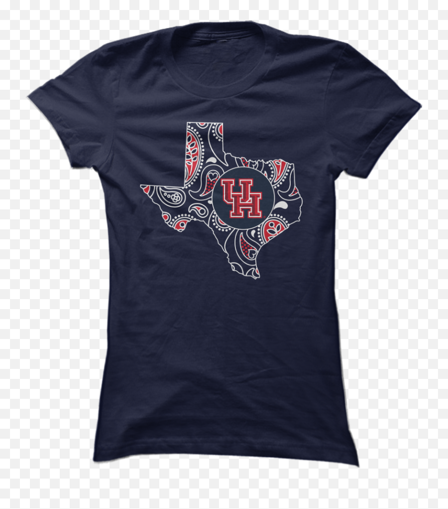 Houston Cougars - Short Sleeve Emoji,University Of Houston Logo