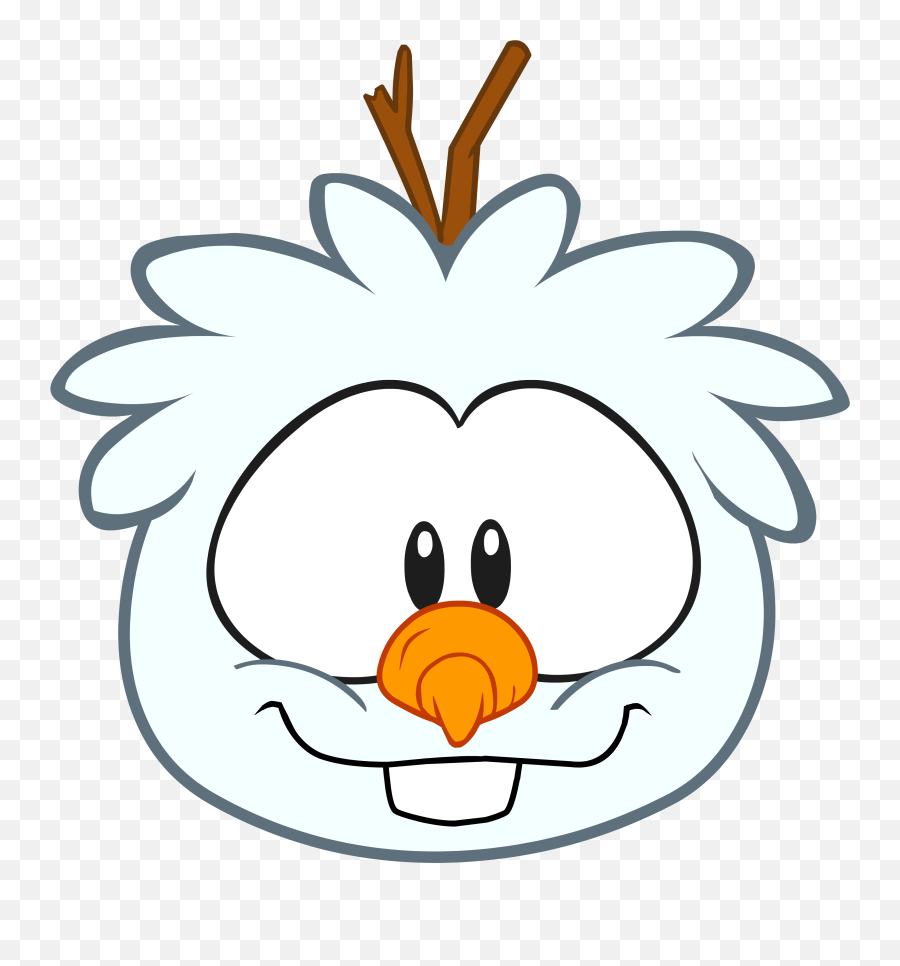 Olaf Clipart Head Olaf Head Transparent Free For Download - Dibujos De Club Penguin Emoji,Olaf Png
