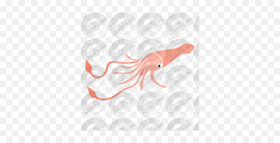 Squid Stencil For Classroom Therapy - Giant Squid Emoji,Squid Clipart
