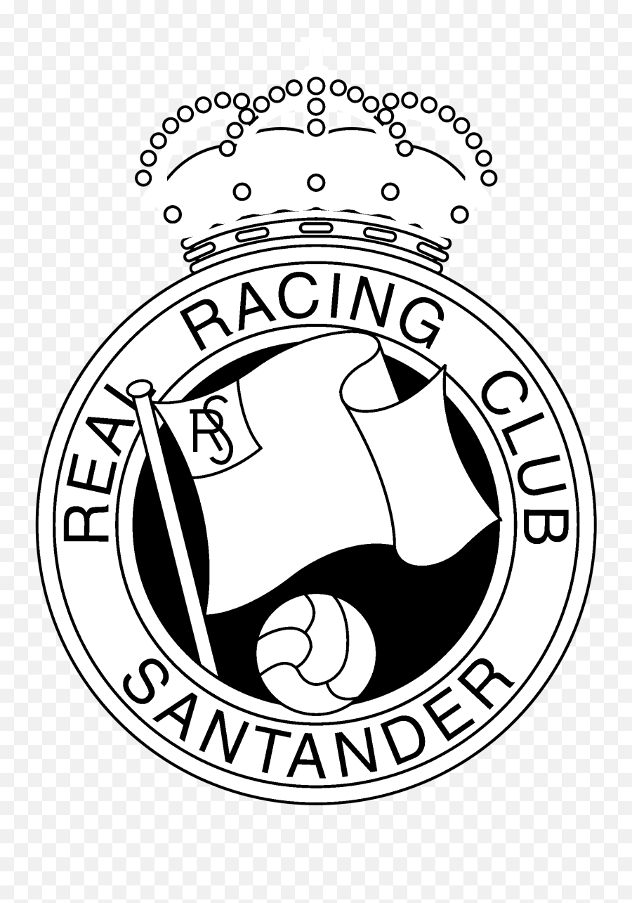 White - Logo Racing De Santander Emoji,Santander Logo