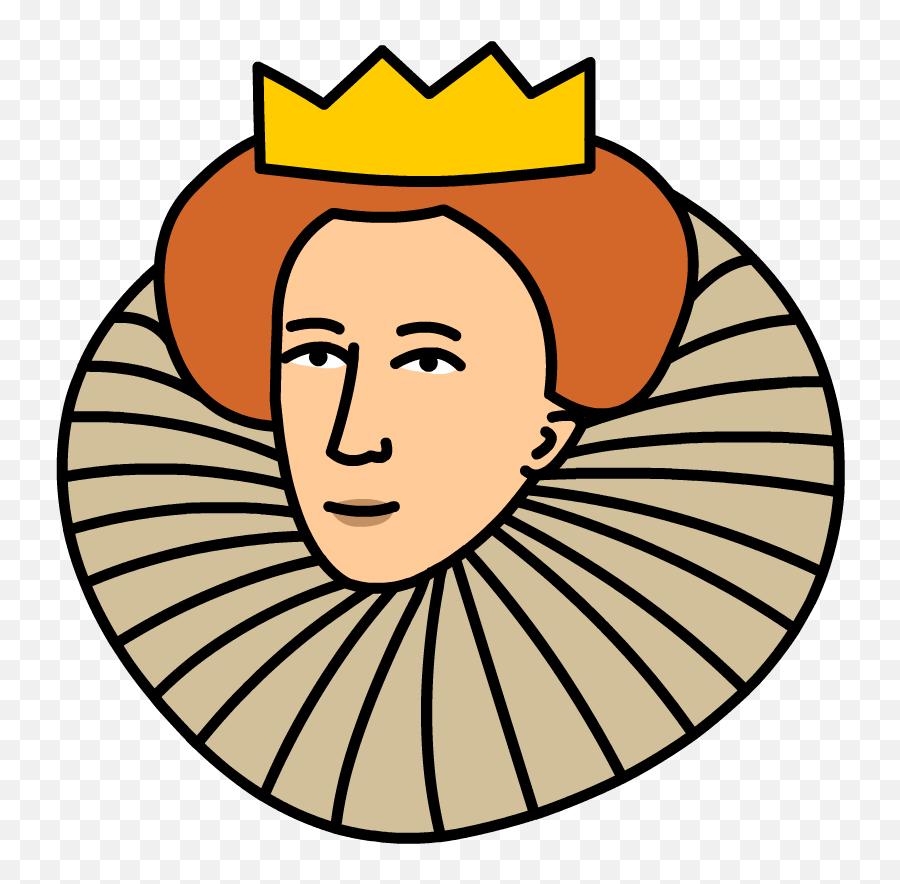 Queen Clipart Head - Queen Elizabeth 1 Clipart Emoji,Queen Clipart