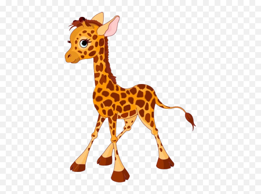 Cute Baby Giraffe Cartoon N4 Free Image - Giraffe Clipart Png Emoji,Baby Giraffe Clipart