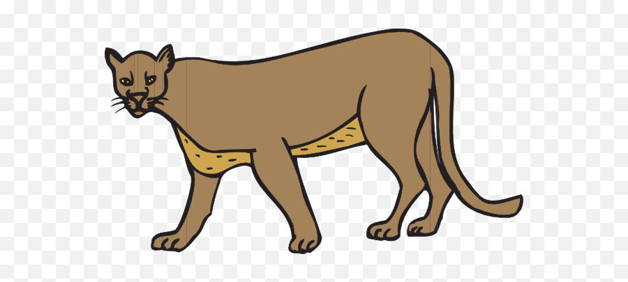Clipart Of A Cougar - Cougar Clipart Emoji,Cougars Clipart