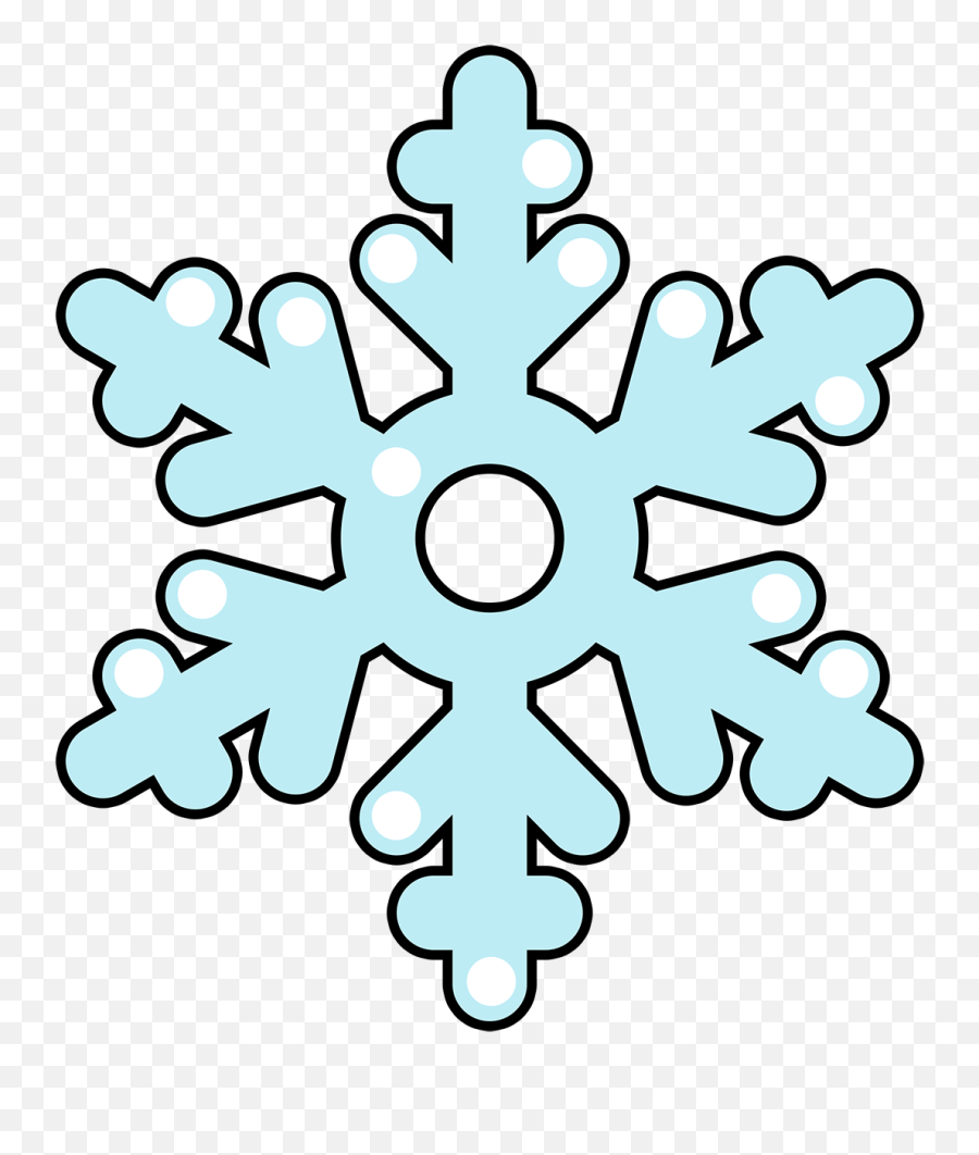 Free Clip Art - Clipart Of Snowflake Emoji,Snowflake Clipart