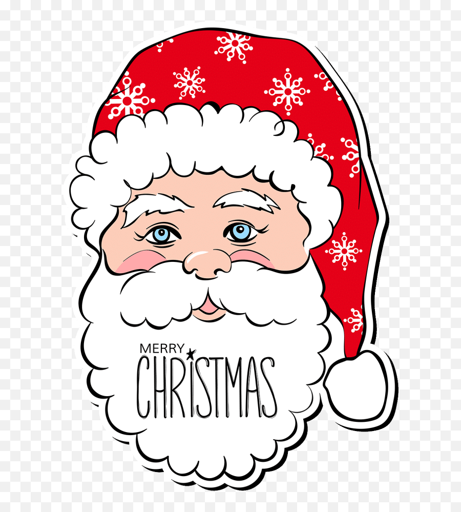 Free U0026 Cute Santa Face Clipart For Your Holiday Decorations - Whimsical Santa Face Clipart Emoji,Face Clipart