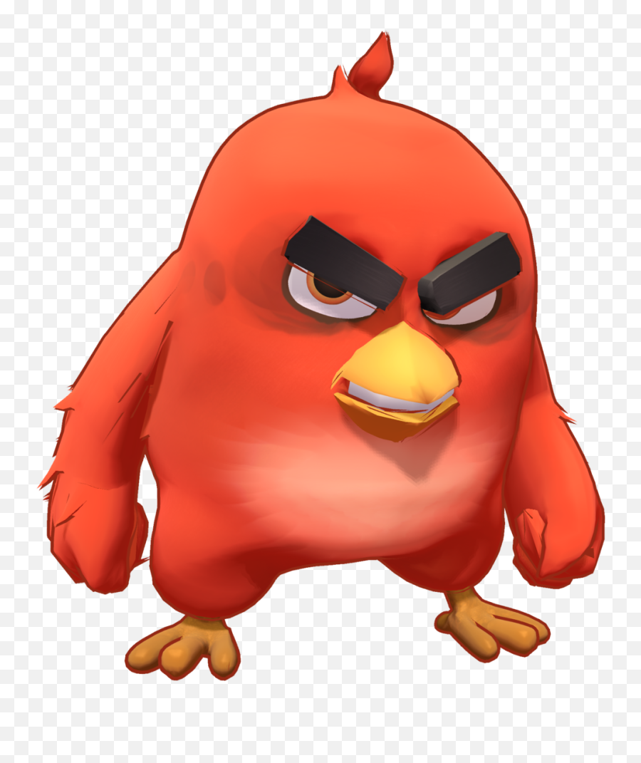 Mmd Angry Birds Red Fire Model Preview2 By - Angry Bird 3d Emoji,Angrybird Clipart